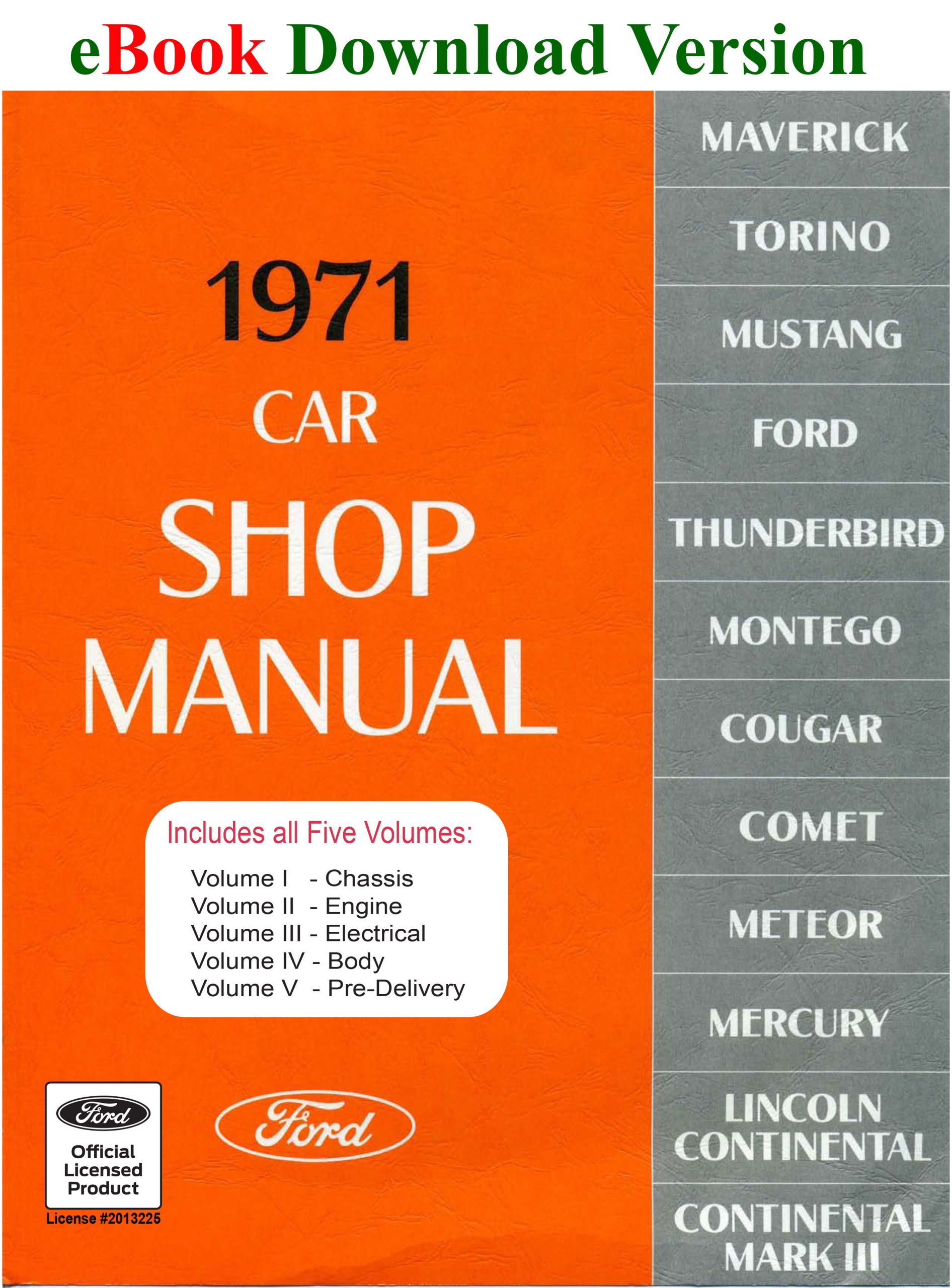 eBooks - Ford Shop Manuals and Service Manuals pricing